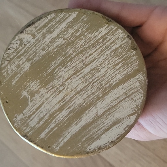 Elegant Gold, White and Green Decorative Vase - Picture 4 of 4